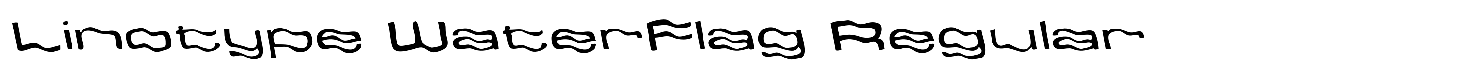 Linotype WaterFlag Regular